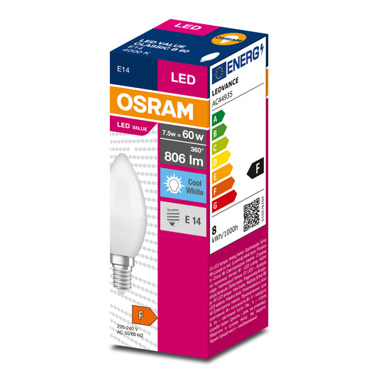 Osram Led sijalica 60W 4000k E14 mutna